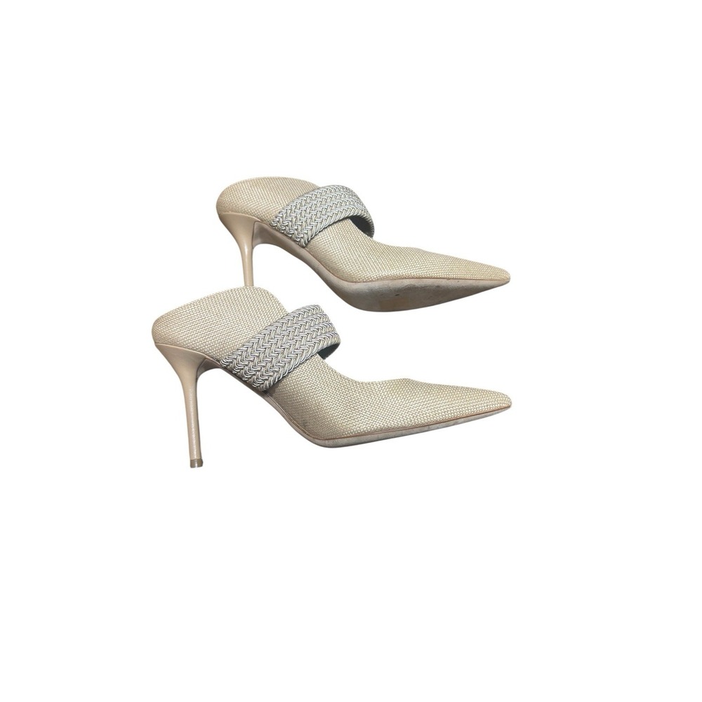 MALONE SOULIERS Woven Raffia High-Heel Mules Size 36/ US SZ 6 euc - Picture 3 of 6
